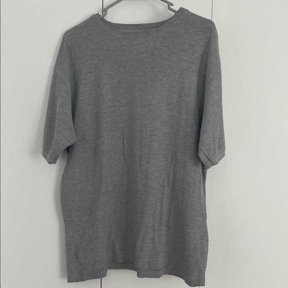 Classic Ribbed Gray Men's Old Navy Large short sleeve shirt